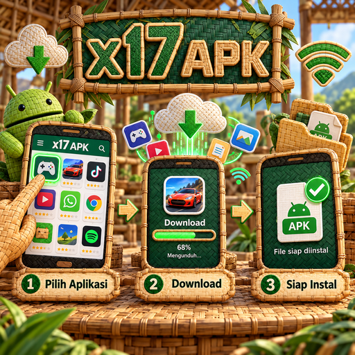 x17 APK di Ponsel Android - Langkah Instalasi Setelah Download Selesai